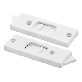 Slide-Co 172413 Spring Loaded Sliding Window Tilt Latch, White, 1-Pair