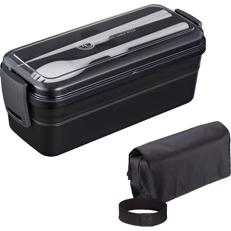 Asbel Lunch Box, Black, 28.1 fl oz (820 ml), Lantas