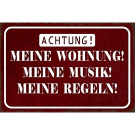 Schatzmix Tin-Plate Sign, Sheet metal, Multicoloured, 20x30 cm