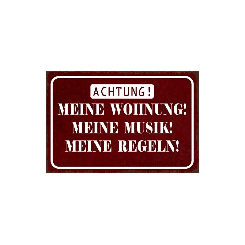 Schatzmix Tin-Plate Sign, Sheet metal, Multicoloured, 20x30 cm