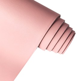 XHT Smooth Pink Faux Leather Roll 11.8"x53" Soft Plain Synthetic Upholstery Crafts Fabric for DIY Bows Jewelry Making