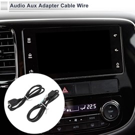 RATCHROLL 1 Set Universal Audio Aux Adapter Cable Wire Convenient Stereo Radio Harness Black