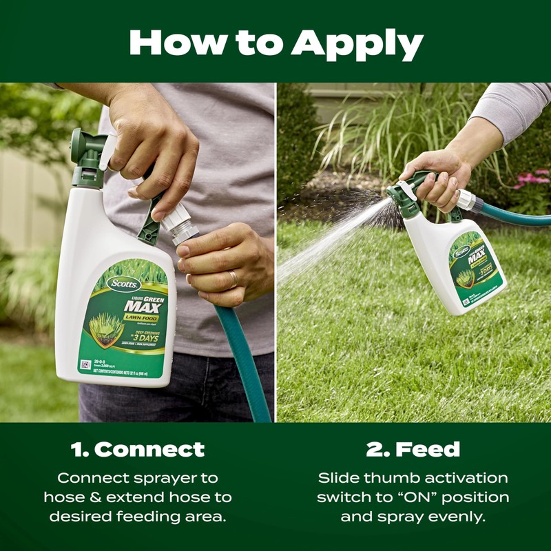 Scotts Liquid Green Max Lawn Food: 2,000 sq. ft., 2-in-1