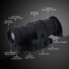 Waterproof Infrared IR Monocular Night Vision Telescope Device for Helmet