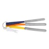 3pcs Nut File Tapered Cutting Edge Comfortable Handle Double Sided