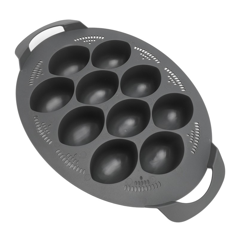 10 Holes Egg Poacher Insert Easy Release Portable Multifunctional Egg