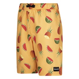 Hurley Boys' Standard Pull On Swim Trunks, Nectarine, 4