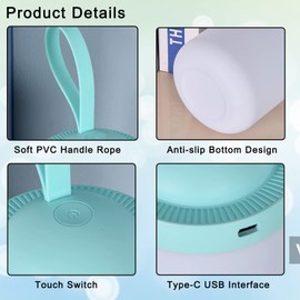 STARTOGO Kids Lantern Night Light, Portable Lamp Battery Powered,3000K Eye-Caring Warm Light,Stepless Dimmable,Rechargeable LED Tent Lantern,Perfect as Nursery Night Lights,Kids Camping Lantern.Pink