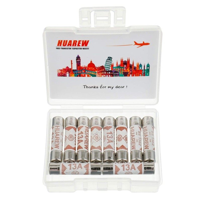HUAREW 2 x 13A Fused Mains Plug with Cable Handle
