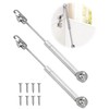 Mengshi 150N Soft Close Hydraulic Hinge, 2-Pack, for Heavy Curved,