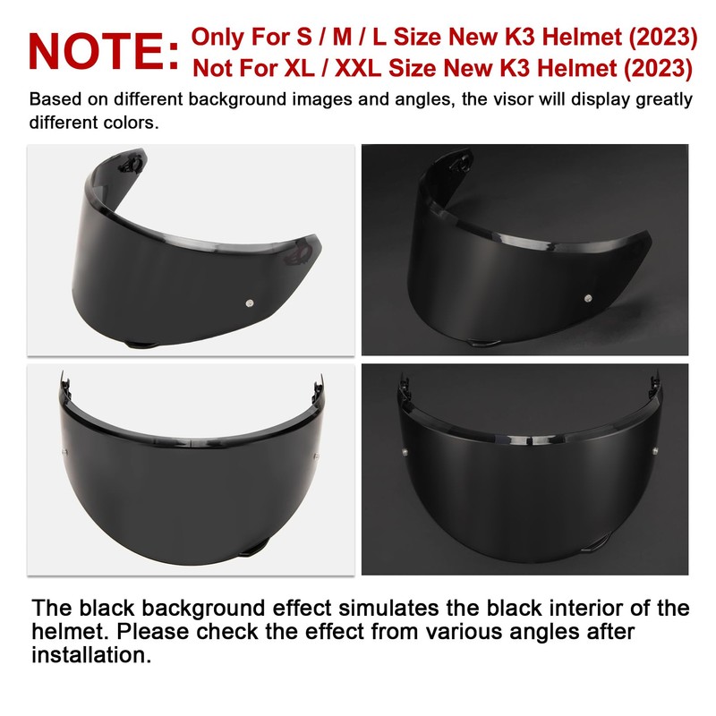 PSLER 2023 New K3 Visor K3 Tinted Visor New K3