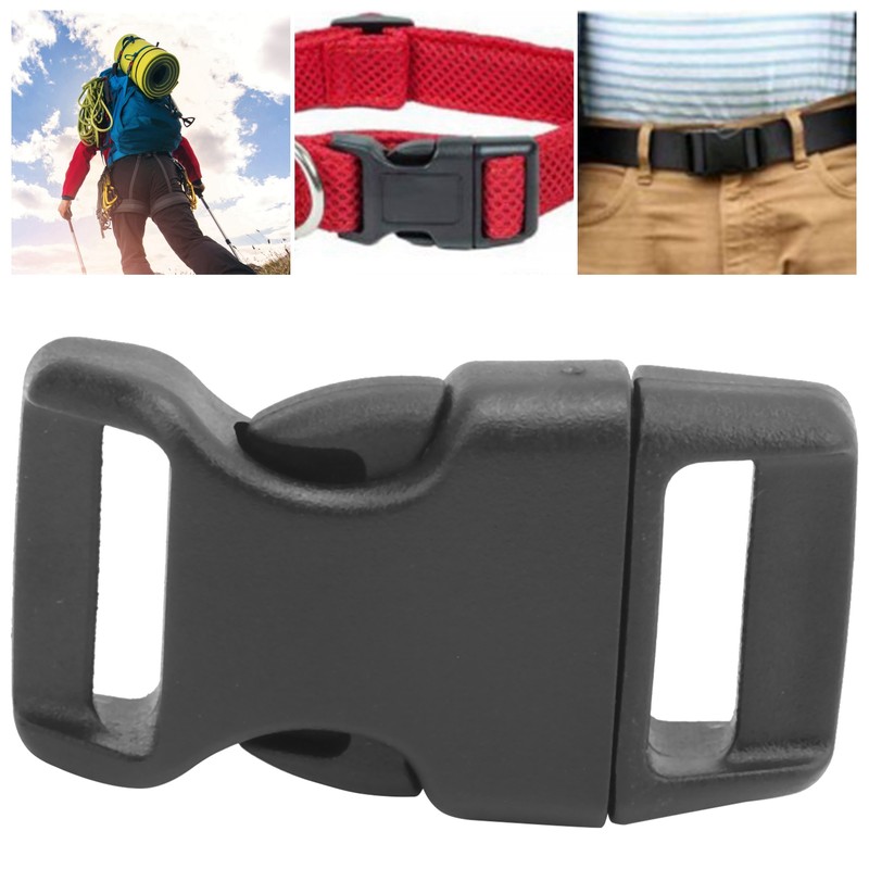 100Pcs Quick Side Release Buckles Plastic Heavy Duty Strap Clip