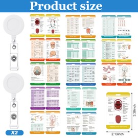 Janlaugh 13 Pieces Dental Hygiene Reference Study Cards Bulk Dental Hygiene Student Must Haves for Hygienists Assistant Future Rdh Bundle Accessories