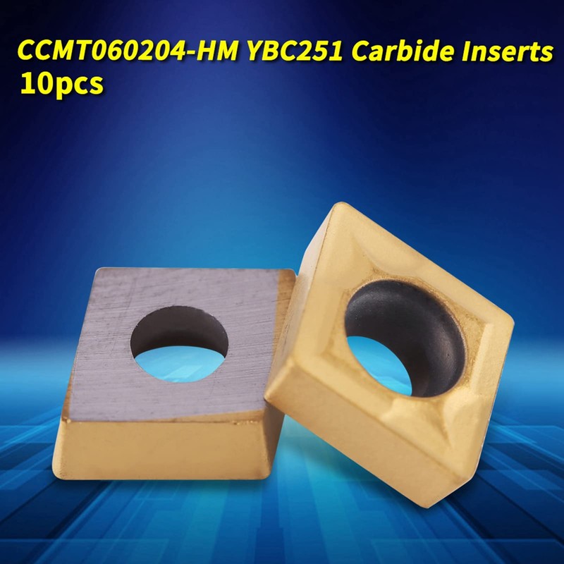 CCMT060204 Turning Inserts for Lathe Chisel, 10 Pieces CNC Carbide