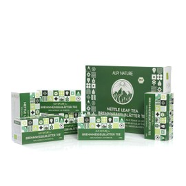 Organic Nettle Tea by Alpi Nature, 120 Nettle Tea Bags, 120g 4.2 oz, Pack of 6 x 20 Tea Bags of 1g each, Dried Nettle Leaves for Preparing Herbal Tea and Nettle Leaf Tea