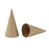 Crafty Capers 10 Paper Mache 8cm Cones to Decorate |