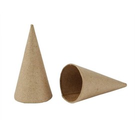 Crafty Capers 10 Paper Mache 8cm Cones to Decorate | Papier Mache Shapes