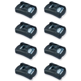 MELOTOUGH 8PCS Cam Buckle 1 inch,Tie Downs Buckle,Lock Slider Buckles,Cam Flap Buckles,Buckle Fasteners with Rubber Pad(no Webbing)