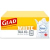 Glad White Garbage Bags - Tall 45 Litres - Febreze