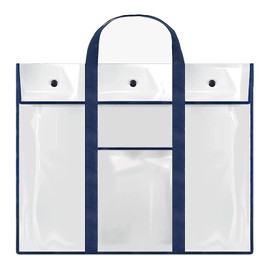 Drawing Case, Poster Case, Large A2, B2, A3, Clear Case, Waterproof, Sketch Bag, Drawing Storage Bag, Carrying Case, Handle, Handbag, Tote Bag, Art Supplies, Drawing Board, Paints, Storage Case, Convenient to Carry, White, Federal