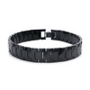 Black Tungsten Carbide 10MM Men's Link Bracelet Sz 7"