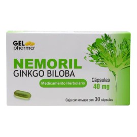 Nemoril Ginko Biloba 30 Capsulas 40 Mg Gel Pharma