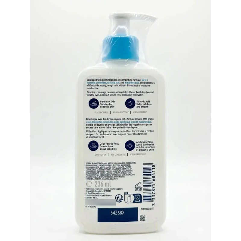 Gel, Cara Exfoliante Piel Seca, Cerave Skincare,