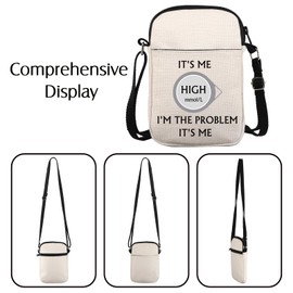 JNIAP Diabetes Awareness Gift It's Me High mmol/L I'm The Problem it's Me Crossbody Bag Diabetes Support Gift (It's Me High m C Bag)