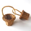 6 Pcs Small Rattan Baskets Craft Woven Baskets Mini Basket
