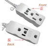 3 Outlet Surge Protector Power Strip, Input :2 Flat pins,Output:3X3pins,3FT,6Ft,9Ft,15Ft