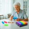 Monthly Pill Organizer 3 Times a Day - Portable Pill