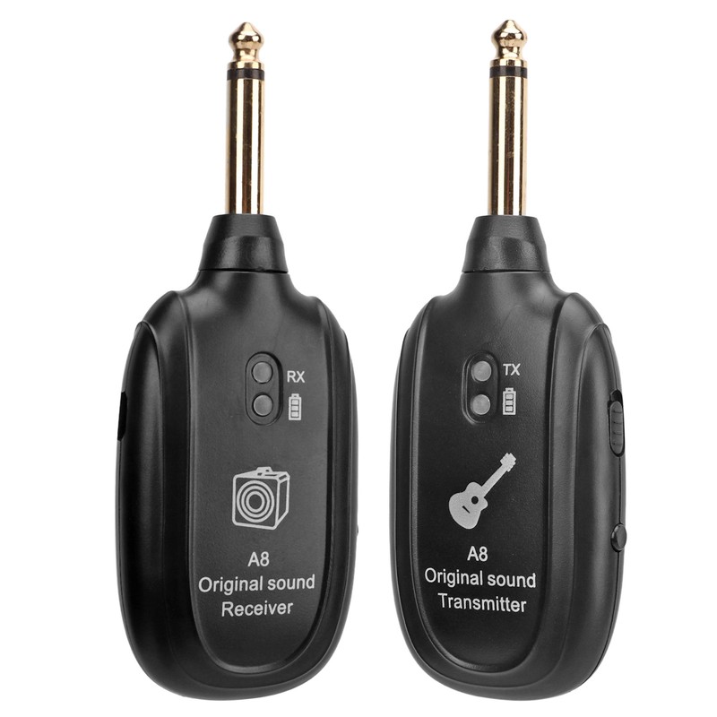 Wireless Guitar System 20Hz to 20KHz UHF Rechargeable Guitar Transmitter