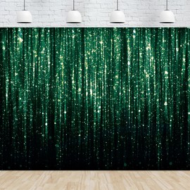 10x8 FT Black Green Flows Flash Photo Backdrop Birthday Wedding Family Party Newborn Baby Show Decoration Photography Background Banner Polyester Supplies