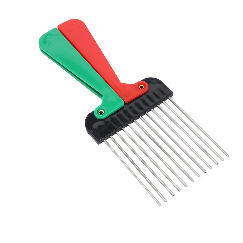 Afro Comb, Metal Hair Combs, Portable Hairdressing Salon Pick Comb