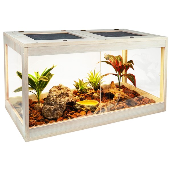 Reptile Terrarium Tank 60 Gallon Maximum, Lizard Tank Bearded Dragon