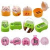 Cartoon Animal Pencil Sharpeners, Cute Two-Holes Plastic Pencil Sharpener, School
