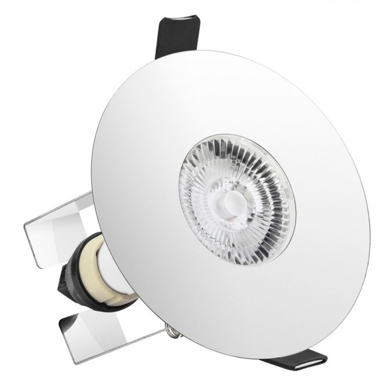 Integral Evofire Fire Rated GU10 Downlight Chrome with Insulation Cover