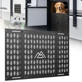 KIKIRV RV Screen Door Protector for Dogs Adjustable RV Entry Screen Door Pet Protector Door Grille Adjustable Width from 18.2" to 31.8" Rust-Resistant Weather-Resistance