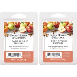 Better Homes and Gardens Scented Wax Cubes 2.5oz 2-Pack (Farm Apple Pumpkin)