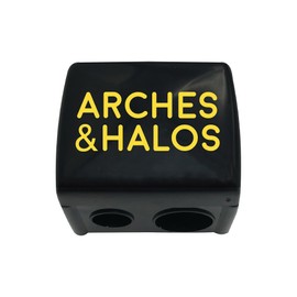 Arches and Halos Eyebrow Pencil Sharpener - Makeup Pencil Sharpener with Stainless Steel Blade for Precision Brow Shaping and Highlighting - 1 pc