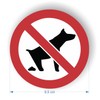 Dogs Stickers-sign No Poop - Pack of 6 - Diameter