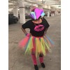 Smile Fish Women Casual Oversized 80s Lips Print Off Shoulder