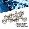 10Pcs 626Z Ball Bearing, 6x19x6mm Stainless Steel Double Shielded Deep