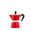 Bialetti Moka Express Red Caffettiera in Alluminio, 1 Tazza, Rosso,30