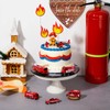 15 piezas de decoración de tartas de cumpleaños de bombero