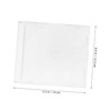 LALAFINA 2Pcs Transparent CD Storage Cases Portable CD Holders for