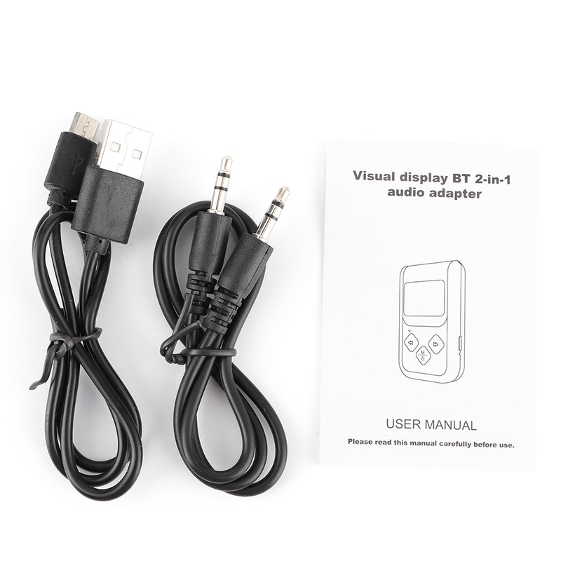 Bluetooth 5.0 Audio Adapter Stereo Wireless Transmitter Receiver for Car