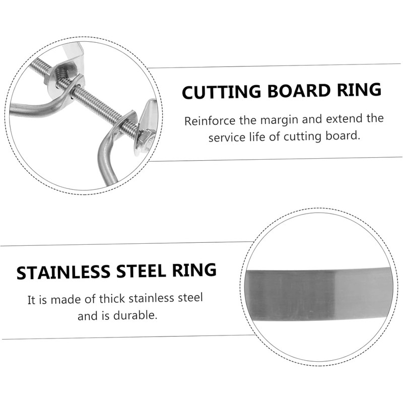 Mikikit 1pieza Cutting Board Inoxidable Protección para Tablas De Cortar