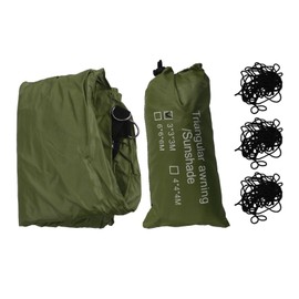 Triangle Sun Shade Sail Canopy Outdoor Pool Shade Cloth Suncreen Awning Shade with Silver Coated Green