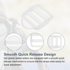 uxcell 16Pcs Plastic Ladder Slider, 1" (25mm) Transparent Adjustable Lock